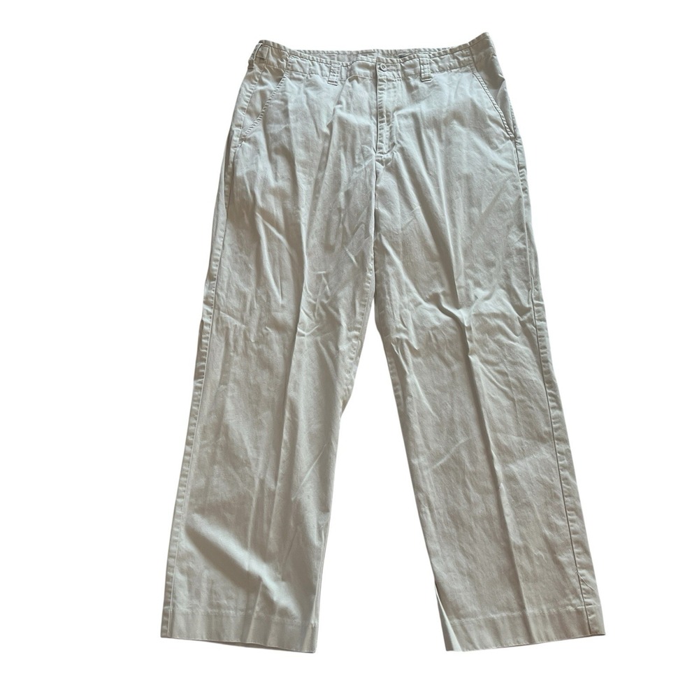 Eddie Bauer Men's Size‎ 38x30 Khaki Beige Chino Pant  Lightweight 100% Cotton